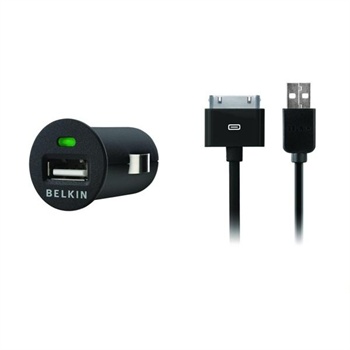 Belkin Micro Autolader - Apple iPhone, iPhone 3G, 3GS, iPod - Do The Bright Thing