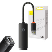 Baseus Lite serie USB naar RJ45 netwerkadapter WKQX000001, 100Mbps - zwart