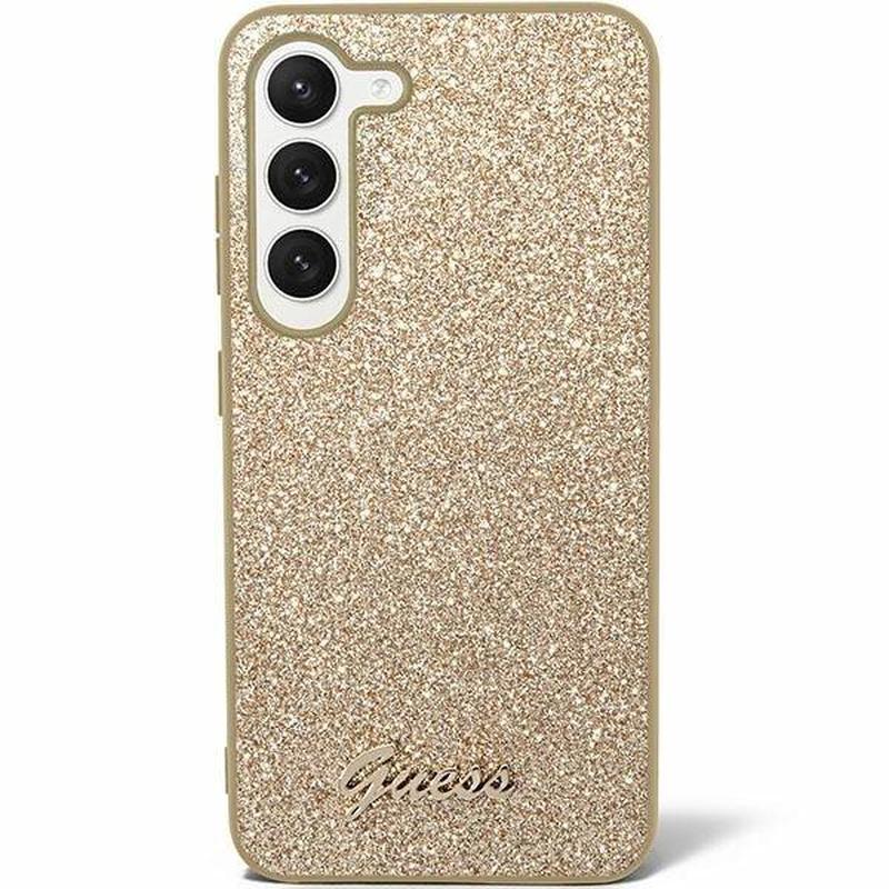 Samsung Galaxy S Guess Glitter Flakes Metal Logo Hybride Hoesje