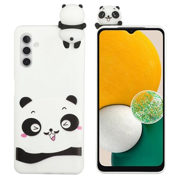 Samsung Galaxy A04s/A13 5G 3D Cartoon TPU Hoesje - Witte Panda