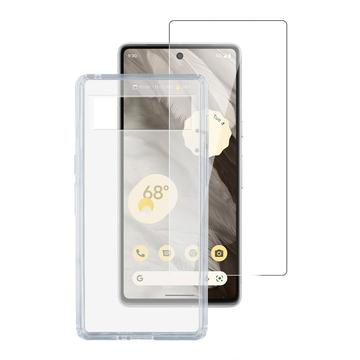4smarts, Beschermingspakket voor Google Pixel 8, harde hoes en gehard glas, Transparant