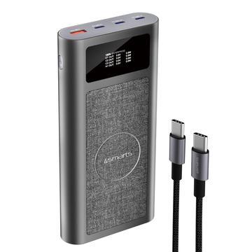 4smarts Enterprise Ultra 26800mAh Draadloze Power Bank - 240W - Ruimte grijs