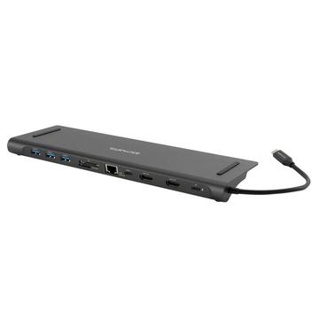 USB-C naar Ethernet Hub, 2x 4K HDMI, 3x USB, USB C Power Delivery 100W, 4smarts