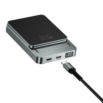 4smarts OneStyle 5000mAh Draadloze Power Bank - MagSafe compatibel - Zwart