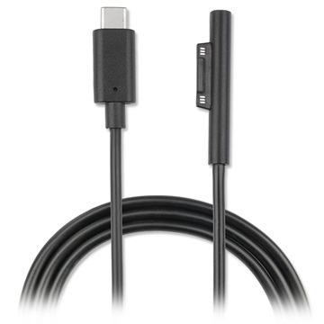 Geschikt voor Microsoft Surface Pro USB C-kabel Snel opladen 1 m 4Smarts Zwart