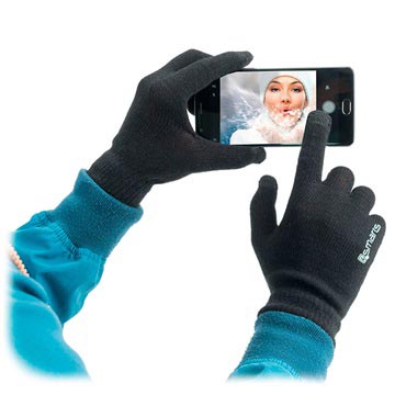4smarts Winter Touchscreen Handschoenen - S/M - Zwart
