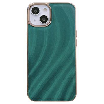 Abstract Series iPhone 14 Bekleed TPU Hoesje - Groen