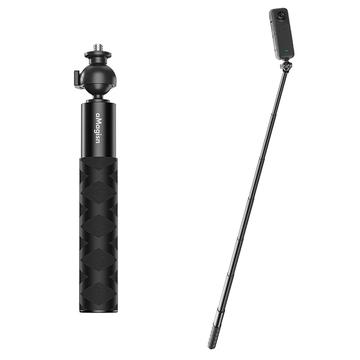 Amagisn Sport Camera Selfie Stick met Balhoofd & 1/4 Schroef voor DJI, GoPro, Insta360 - 70cm