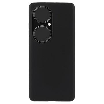 Matte Huawei P50 Pro TPU-hoesje met anti-vingerafdruk - Zwart