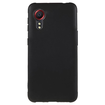 Anti-Vingerafdruk Mat Samsung Galaxy Xcover 5 TPU Hoesje - Zwart