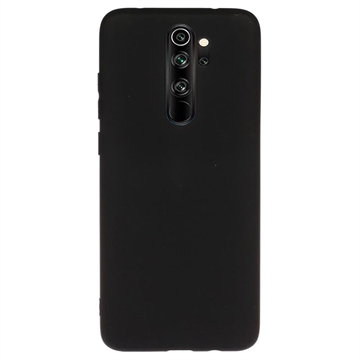 Anti-Vingerafdruk Mat Xiaomi Redmi Note 8 Pro TPU Hoesje - Zwart