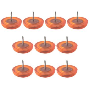 Anti-slip stiksel voor stoelpoten 20mm - 10 stuks. - Oranje