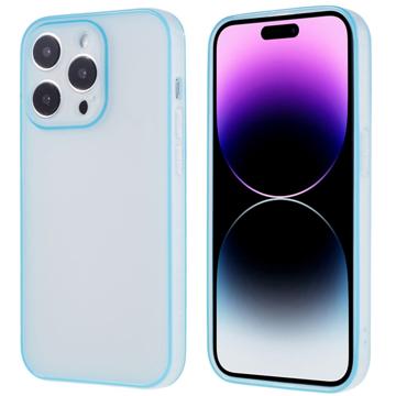 Lichtgevend iPhone 14 Pro Max TPU Hoesje - Blauw