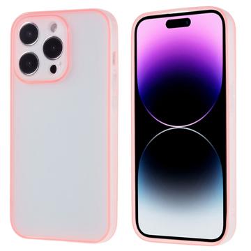 Lichtgevend iPhone 14 Pro Max TPU Hoesje - Roze