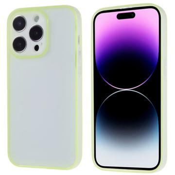 Lichtgevend iPhone 14 Pro Max TPU Hoesje - Geel