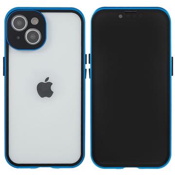 Anti-Spy 3-in-1 iPhone 14-beschermingsset - Donkerblauw