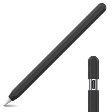 Apple Pencil (USB-C) Ahastyle PT65-3 Silicone Etui - Zwart