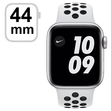 Apple Watch Nike SE LTE MG083FD/A (zuiver platina/zwart sportbandje) - 44 mm - zilver