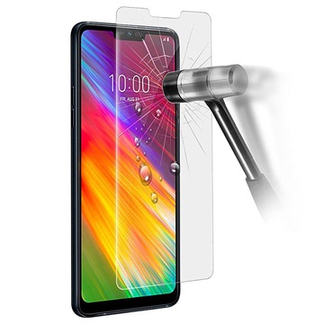 LG Q9 Arc Edge Screenprotector van gehard glas - 9H, 0,3 mm