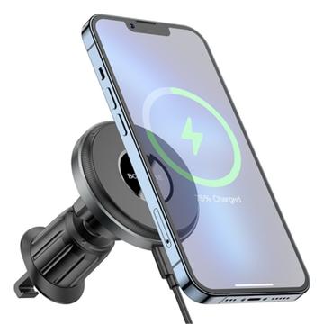 BOROFONE BH202 magnetische draadloze autolader voor iPhone 12/13/14/15-serie snel opladen Air Vent auto telefoon mount