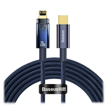 Baseus 2 m USB-C naar Lightning-kabel, 20W, (blauw) CATS000103