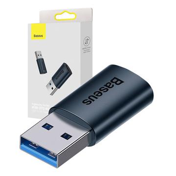 Baseus Ingenuity USB-A naar USB-C adapter OTG (blauw)