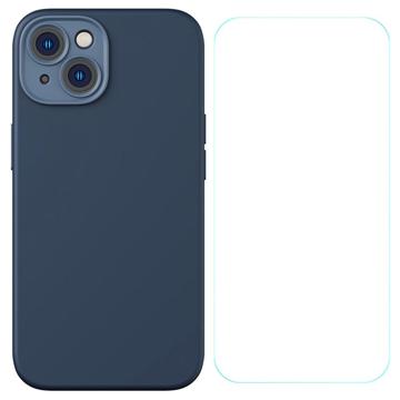 Baseus Magnetisch iPhone 14 Liquid Siliconen Hoesje - Blauw