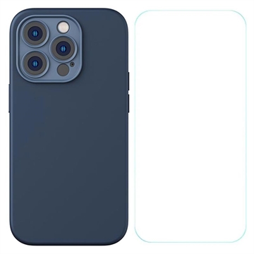 Baseus Magnetisch iPhone 14 Pro Liquid Siliconen Hoesje - Blauw