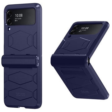 Battle Armor Series Samsung Galaxy Z Flip3 5G Hoesje - Blauw