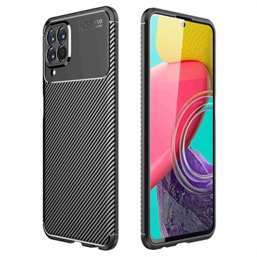 Beetle Carbon Fiber Samsung Galaxy M33 Case - Zwart