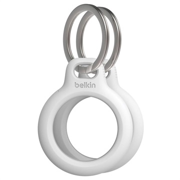 Belkin Apple AirTag Hoesje met Sleutelhanger - 4 St. - Wit