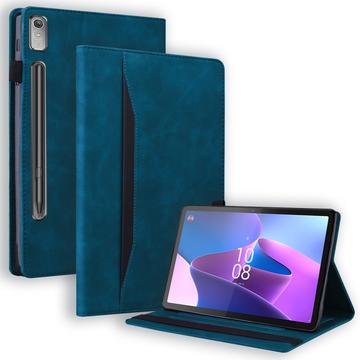 Zakelijke stijl Lenovo Tab P11 Pro Gen 2 Smart Folio Case - Blauw