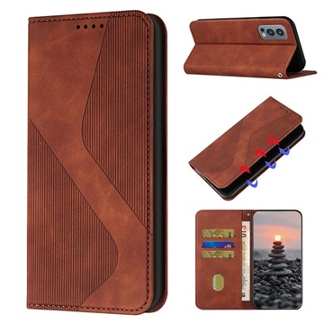 Zakelijke stijl OnePlus Nord 2 5G Wallet Case - Bruin