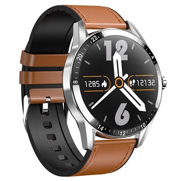 Business Style Waterbestendig Smartwatch met Hartslagmeter G20 - Bruin