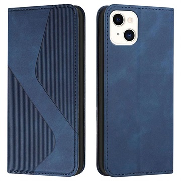 Zakelijke stijl iPhone 13 Mini Wallet Case - Blauw