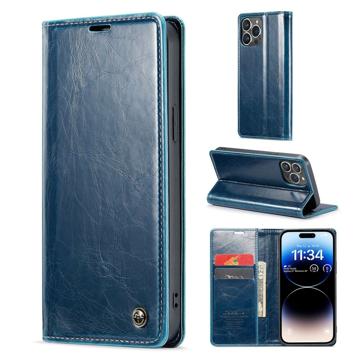 Caseme 003 Series iPhone 14 Pro Portemonnee Hoesje - Blauw