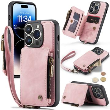 Caseme C20 Ritsvak iPhone 14 Pro Hybrid Case - Roze