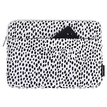 CanvasArtisan Beschermende Laptop Sleeve - 15 - Dalmatisch Patroon