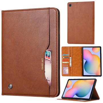 Samsung Galaxy Tab S6 Lite 2020/2022/2024 Kaartset Folio Hoesje - Bruin