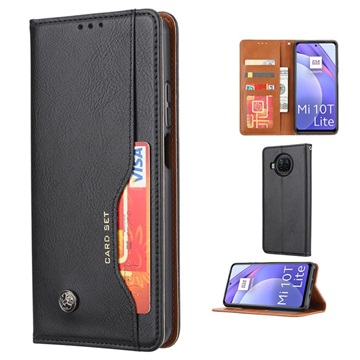 Card Set Series Xiaomi Mi 10T Lite 5G Wallet Case - Zwart