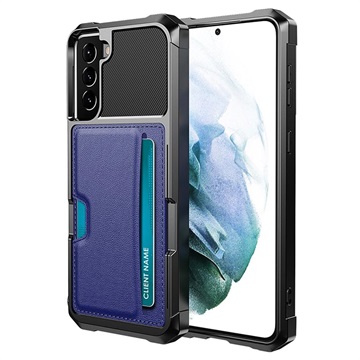 Kaartsleuf Samsung Galaxy S21+ 5G Hybrid Case - Blauw