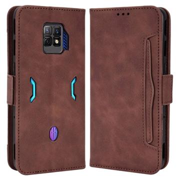 Cardholder Series ZTE nubia Red Magic 7S Pro Portemonnee Hoesje - Bruin