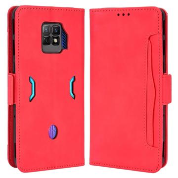 Cardholder Series ZTE nubia Red Magic 7S Pro Portemonnee Hoesje - Rood