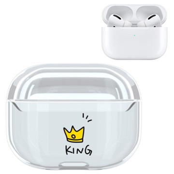 Cartoon Series AirPods Pro-hoesje - King