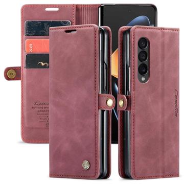 Caseme 013 Series Samsung Galaxy Z Fold4 Portemonnee Hoesje - Wijnrood