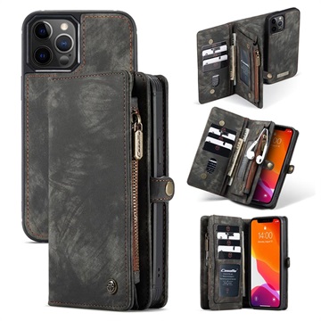 Caseme 2-in-1 Multifunctionele iPhone 12/12 Pro Wallet Case - Zwart