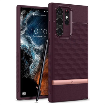 Caseology Parallax Samsung Galaxy S22 Ultra 5G Hybrid Case - Bordeaux