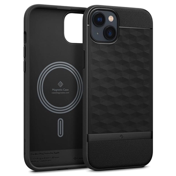 Caseology Parallax Mag iPhone 14 Hybrid Case - Mat Zwart