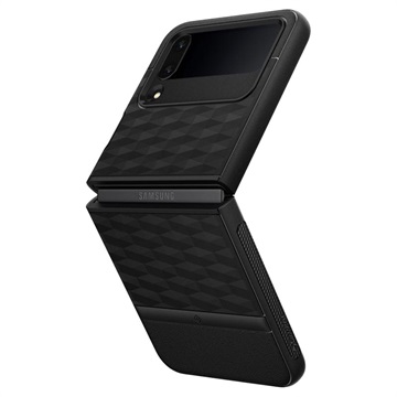Caseology Parallax Samsung Galaxy Z Flip4 5G Hybride Hoesje - Zwart