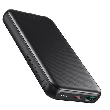 Choetech 18W Power Bank w. USB-A QC, USB-C PD - 10000mAh - Zwart